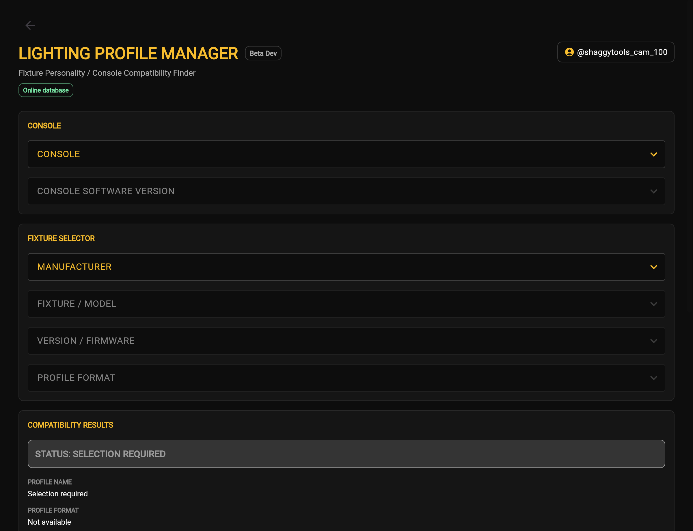 Initial authenticated workspace