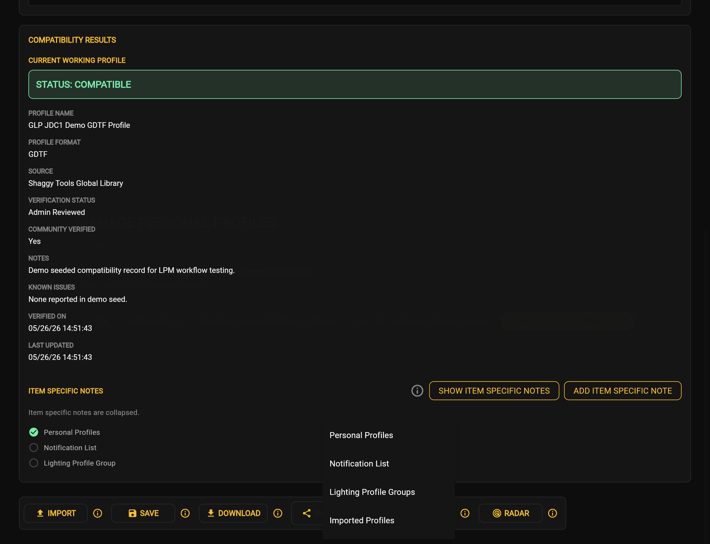 Beginning the Add to Notification List workflow